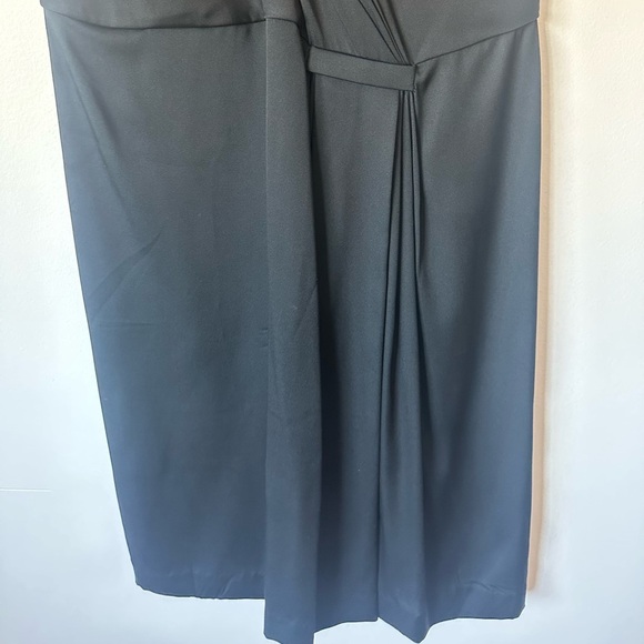 LIKE NEW Diane Von Furstenberg Black Silk Mini Strappy Dress Size 6 - Picture 5 of 7